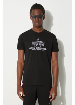 Alpha Industries t-shirt bawełniany kolor czarny z aplikacją 118505.95-CZARNY ze sklepu PRM w kategorii T-shirty męskie - zdjęcie 174537488