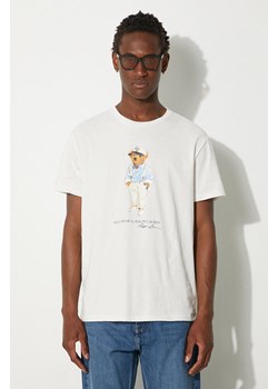 Polo Ralph Lauren t-shirt bawełniany męski kolor biały z nadrukiem ze sklepu PRM w kategorii T-shirty męskie - zdjęcie 174537706