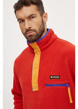 Columbia bluza sportowa Helvetia II kolor czerwony z aplikacją 2090891 ze sklepu PRM w kategorii Bluzy męskie - zdjęcie 174537778