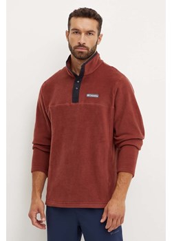 Columbia bluza sportowa Steens Mountain Half Snap kolor brązowy wzorzysta 2097721 ze sklepu PRM w kategorii Bluzy męskie - zdjęcie 174537788