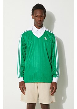 adidas Originals longsleeve Adicolor Piqué Football Long Sleeve męski kolor zielony z aplikacją IX5225 ze sklepu PRM w kategorii T-shirty męskie - zdjęcie 174537796