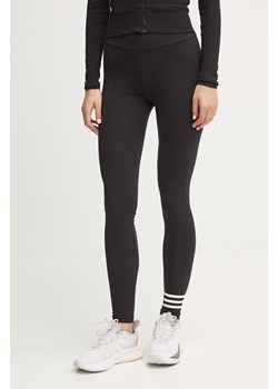 adidas Originals legginsy Neuclassics Tight damskie kolor czarny z nadrukiem IW5611 ze sklepu PRM w kategorii Spodnie damskie - zdjęcie 174538069