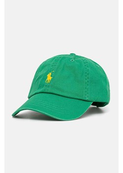 Polo Ralph Lauren czapka z daszkiem bawełniana kolor zielony z aplikacją 710667709 ze sklepu PRM w kategorii Czapki z daszkiem damskie - zdjęcie 174538396
