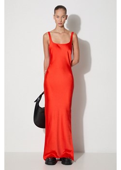 Samsoe Samsoe sukienka kolor pomarańczowy maxi prosta ze sklepu PRM w kategorii Sukienki - zdjęcie 174538458