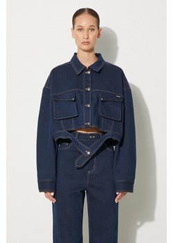 Rotate kurtka jeansowa damska kolor granatowy przejściowa oversize ze sklepu PRM w kategorii Kurtki damskie - zdjęcie 174538557
