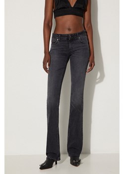Fiorucci jeansy Faded Black Low Rise Bootcut Jeans damskie high waist W01FPDJE083DN02DN05 ze sklepu PRM w kategorii Jeansy damskie - zdjęcie 174538579