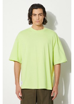 Alpha Industries t-shirt bawełniany Logo BP męski kolor zielony gładki 146507 ze sklepu PRM w kategorii T-shirty męskie - zdjęcie 174538629