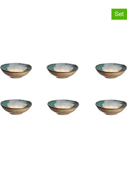 Björn Miski (6 szt.) "Island" w kolorze niebiesko-oliwkowym -  Ø 15 cm ze sklepu Limango Polska w kategorii Naczynia - zdjęcie 174542886