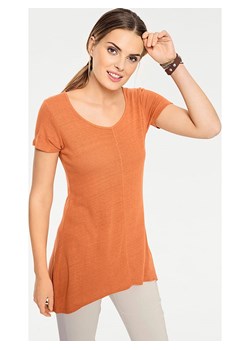 Heine Jedwabna koszulka w kolorze pomarańczowym ze sklepu Limango Polska w kategorii Bluzki damskie - zdjęcie 174542917