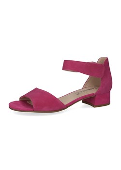 Caprice Skórzane sandały w kolorze różowym ze sklepu Limango Polska w kategorii Sandały damskie - zdjęcie 174546336