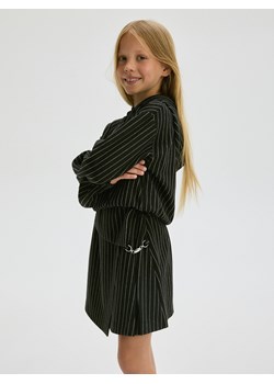 Reserved - Kopertowa spódnica w paski - czarny ze sklepu Reserved w kategorii Spódnice dziewczęce - zdjęcie 174548339