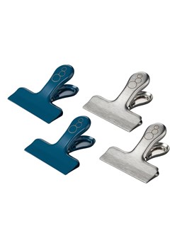 Fackelmann Klipsy (4 szt.) &quot;Balance&quot; w kolorze srebrno-niebieskim ze sklepu Limango Polska w kategorii Akcesoria kuchenne - zdjęcie 174550799