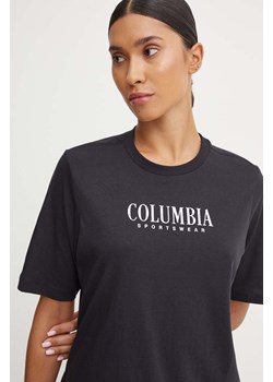Columbia t-shirt bawełniany kolor czarny ze sklepu ANSWEAR.com w kategorii Bluzki damskie - zdjęcie 174553419