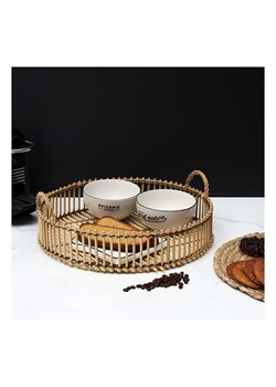 Ethnical Life Taca w kolorze jasnobrązowym - Ø 40 cm ze sklepu Limango Polska w kategorii Misy i tace dekoracyjne - zdjęcie 174555059