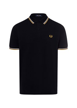 Fred Perry Męska koszulka polo Mężczyźni Bawełna granatowy jednolity ze sklepu vangraaf w kategorii T-shirty męskie - zdjęcie 174555725