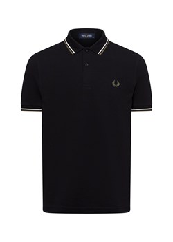 Fred Perry Męska koszulka polo Mężczyźni Bawełna czarny jednolity ze sklepu vangraaf w kategorii T-shirty męskie - zdjęcie 174555726