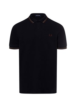 Fred Perry Męska koszulka polo Mężczyźni Bawełna granatowy jednolity ze sklepu vangraaf w kategorii T-shirty męskie - zdjęcie 174555727