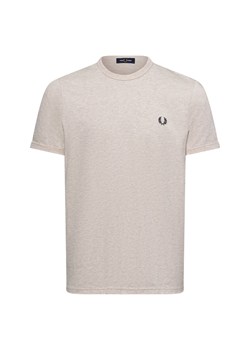 Fred Perry T-shirt męski Mężczyźni Bawełna beżowy marmurkowy ze sklepu vangraaf w kategorii T-shirty męskie - zdjęcie 174555729