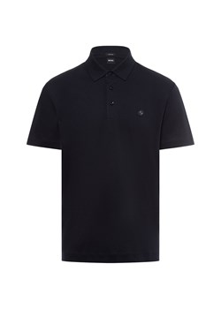 BOSS Męska koszulka polo - C-Parris 01 Mężczyźni Bawełna granatowy jednolity ze sklepu vangraaf w kategorii T-shirty męskie - zdjęcie 174555737