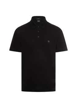 BOSS Męska koszulka polo - C-Parris 01 Mężczyźni Bawełna czarny jednolity ze sklepu vangraaf w kategorii T-shirty męskie - zdjęcie 174555738