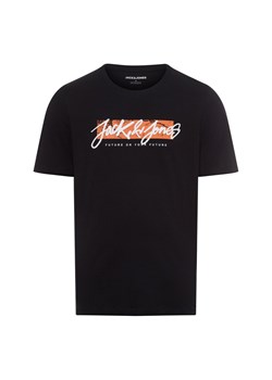 Jack & Jones Koszulka męska - JJTiley Mężczyźni Bawełna czarny jednolity ze sklepu vangraaf w kategorii T-shirty męskie - zdjęcie 174555739