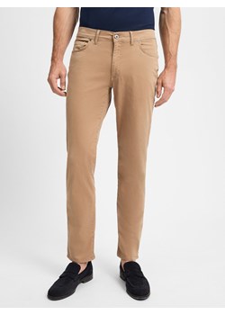 BRAX Spodnie - Cadiz Mężczyźni Bawełna beżowy jednolity ze sklepu vangraaf w kategorii Spodnie męskie - zdjęcie 174556067