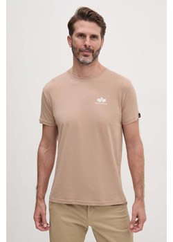 Alpha Industries t-shirt bawełniany męski kolor różowy z nadrukiem ze sklepu ANSWEAR.com w kategorii T-shirty męskie - zdjęcie 174557057