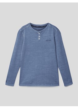 Bluzka z długim rękawem i nadrukiem z logo model ‘BRANDON’ ze sklepu Peek&Cloppenburg  w kategorii T-shirty chłopięce - zdjęcie 174557225