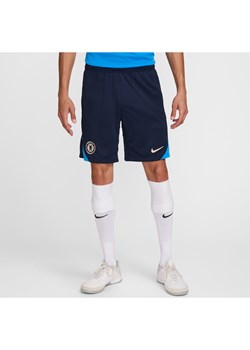 Męskie spodenki piłkarskie z dzianiny Nike Dri-FIT Chelsea F.C. Strike - Niebieski ze sklepu Nike poland w kategorii Spodenki męskie - zdjęcie 174557299