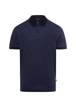 BOSS Męska koszulka polo - H-parlay 204 Mężczyźni Bawełna granatowy wzorzysty ze sklepu vangraaf w kategorii T-shirty męskie - zdjęcie 174558427