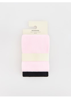 Reserved - Rajstopy z mikrofibry 2 pack - pastelowy róż ze sklepu Reserved w kategorii Rajstopy dziecięce - zdjęcie 174558959