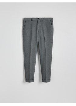 Reserved - Garniturowe spodnie loose fit - ciemnoszary ze sklepu Reserved w kategorii Spodnie męskie - zdjęcie 174561787
