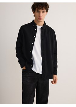 Reserved - Jeansowa koszula regular fit - czarny ze sklepu Reserved w kategorii Koszule męskie - zdjęcie 174561855