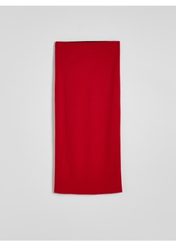 Reserved - Spódnica midi z wiskozą - czerwony ze sklepu Reserved w kategorii Spódnice - zdjęcie 174561956