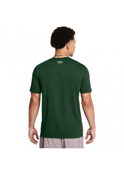 Męski t-shirt z nadrukiem Under Armour UA Sportstyle Logo Update Ss - zielony ze sklepu Sportstylestory.com w kategorii T-shirty męskie - zdjęcie 174562248