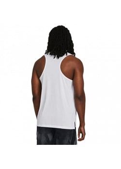 Męski top do biegania Under Armour UA Launch Singlet - biały ze sklepu Sportstylestory.com w kategorii T-shirty męskie - zdjęcie 174562495