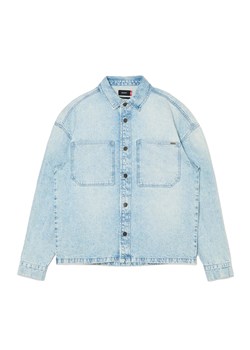 Cropp - Jeansowa koszula retro - niebieski ze sklepu Cropp w kategorii Koszule męskie - zdjęcie 174563259