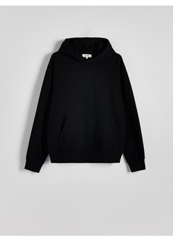 Reserved - Bawełniana bluza z kapturem - czarny ze sklepu Reserved w kategorii Bluzy męskie - zdjęcie 174563429