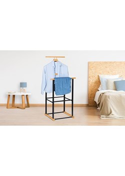 IDOMYA Essentials Wieszak w kolorze czarnym na ubrania - 49 x 110 x 40 cm ze sklepu Limango Polska w kategorii Szafy - zdjęcie 174565265