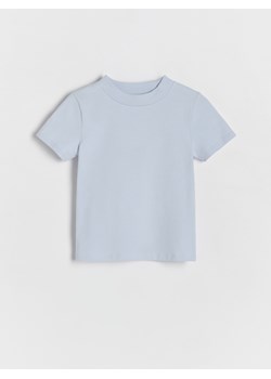 Reserved - Bawełniany t-shirt - jasnoniebieski ze sklepu Reserved w kategorii Bluzki dziewczęce - zdjęcie 174566797