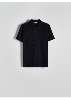 Reserved - Koszulka polo regular ze wzorem - granatowy ze sklepu Reserved w kategorii T-shirty męskie - zdjęcie 174566828