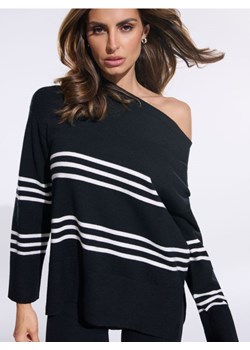 Sinsay - Sweter w paski - czarny ze sklepu Sinsay w kategorii Swetry damskie - zdjęcie 174567219