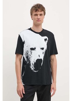 Armani Exchange t-shirt bawełniany męski kolor czarny z nadrukiem XM000043 AF10334 ze sklepu ANSWEAR.com w kategorii T-shirty męskie - zdjęcie 174567909