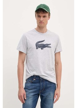 Lacoste t-shirt Koszulka Lacoste Tee-shirt TH2042 MNC męski kolor szary z nadrukiem ze sklepu ANSWEAR.com w kategorii T-shirty męskie - zdjęcie 174567919