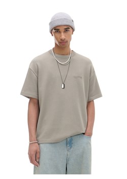 Cropp - T-shirt z napisami - zielony ze sklepu Cropp w kategorii T-shirty męskie - zdjęcie 174569127