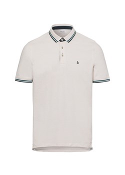 Jack & Jones Męska koszulka polo Mężczyźni Bawełna beżowy wzorzysty ze sklepu vangraaf w kategorii T-shirty męskie - zdjęcie 174569158