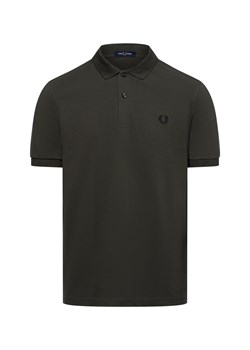 Fred Perry Męska koszulka polo Mężczyźni Bawełna khaki jednolity ze sklepu vangraaf w kategorii T-shirty męskie - zdjęcie 174569159