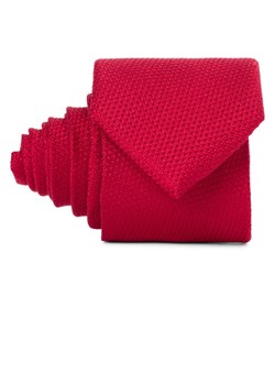 Andrew James Jedwabny krawat męski Mężczyźni czerwony marmurkowy ze sklepu vangraaf w kategorii Krawaty - zdjęcie 174569179