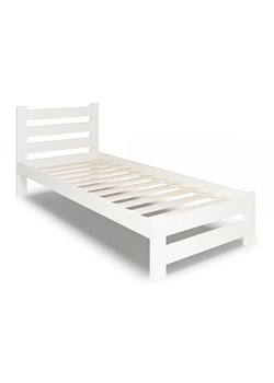 Białe pojedyncze łóżko z drewna sosnowego 90x200 - Lids 3X ze sklepu Edinos.pl w kategorii Łóżka i materace - zdjęcie 174569736
