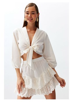 trendyol Spódnica w kolorze białym ze sklepu Limango Polska w kategorii Spódnice - zdjęcie 174570925